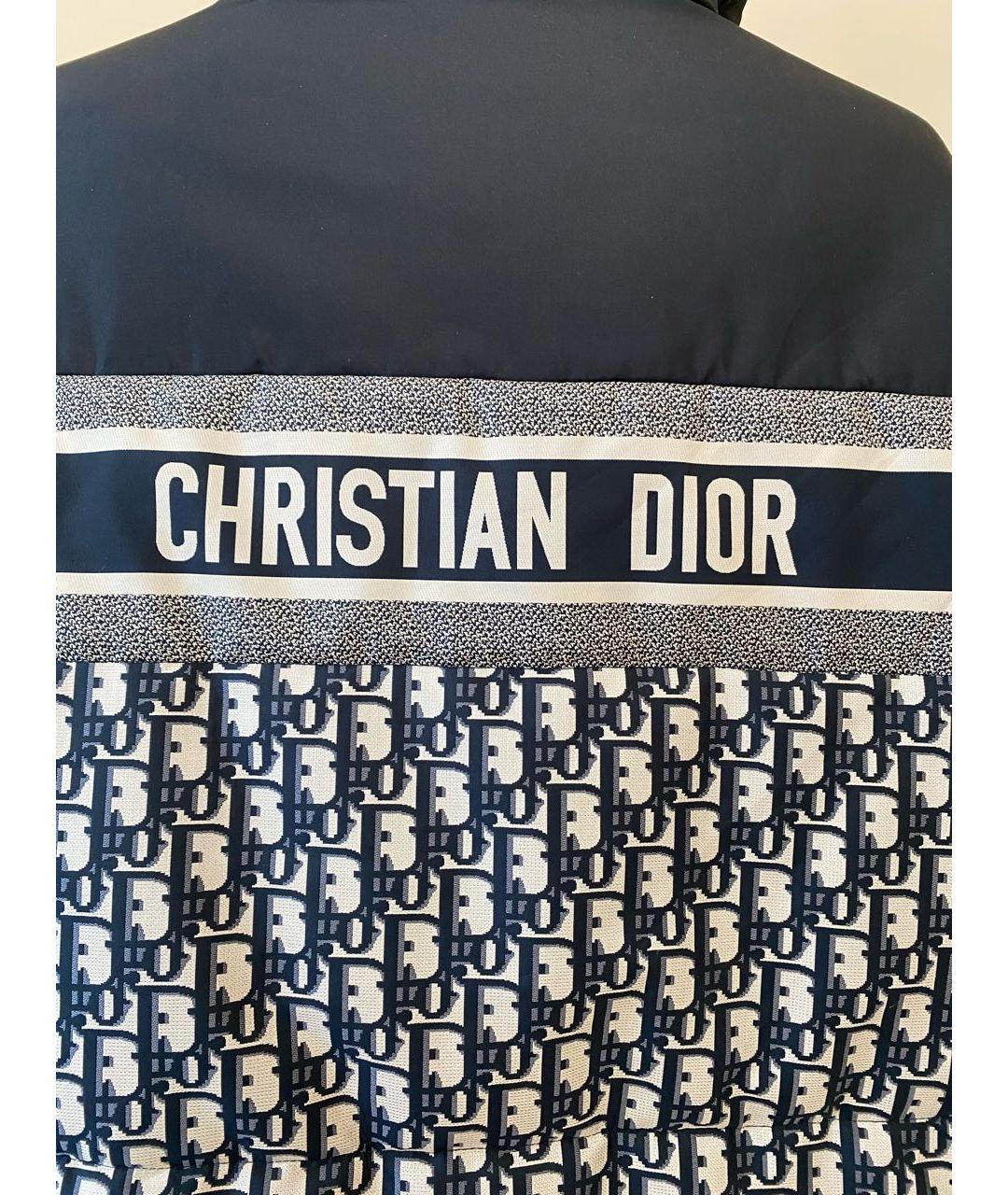 CHRISTIAN DIOR Синяя полиэстеровая куртка, фото 6