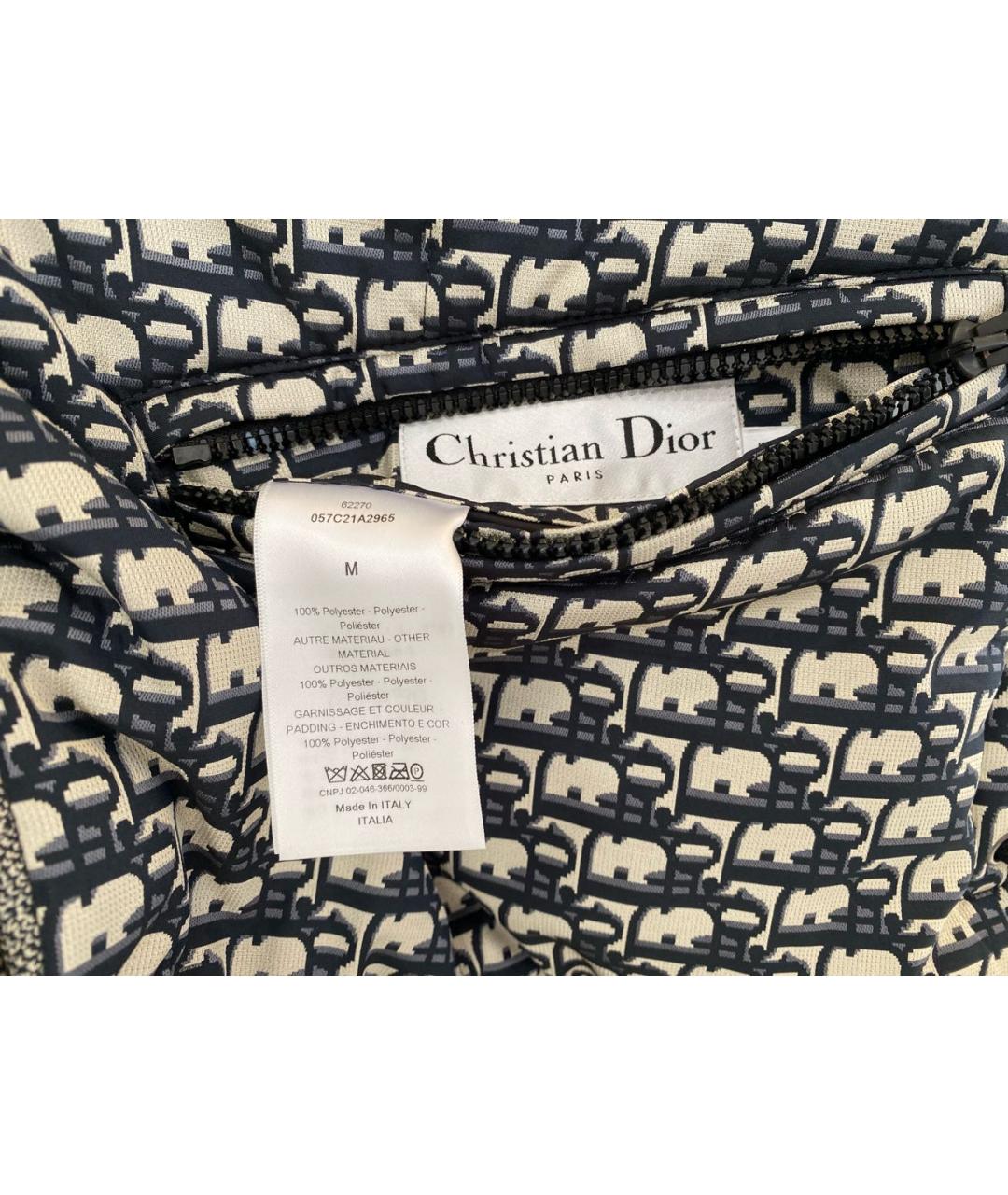 CHRISTIAN DIOR Синяя полиэстеровая куртка, фото 8