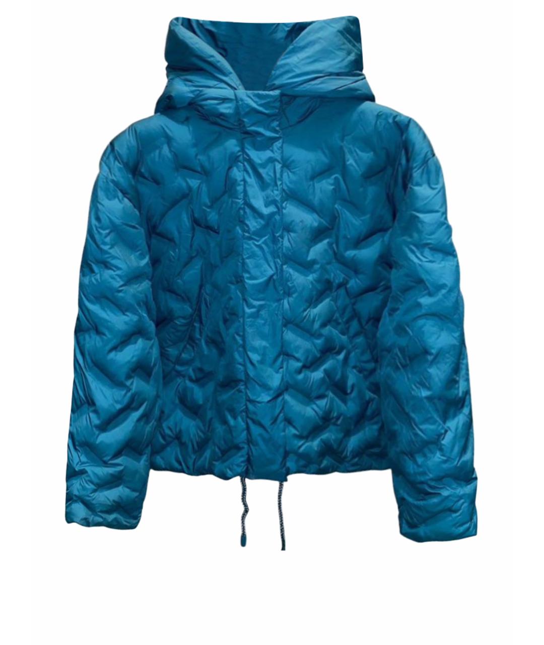 EMPORIO ARMANI Бирюзовая полиамидовая куртка, фото 1