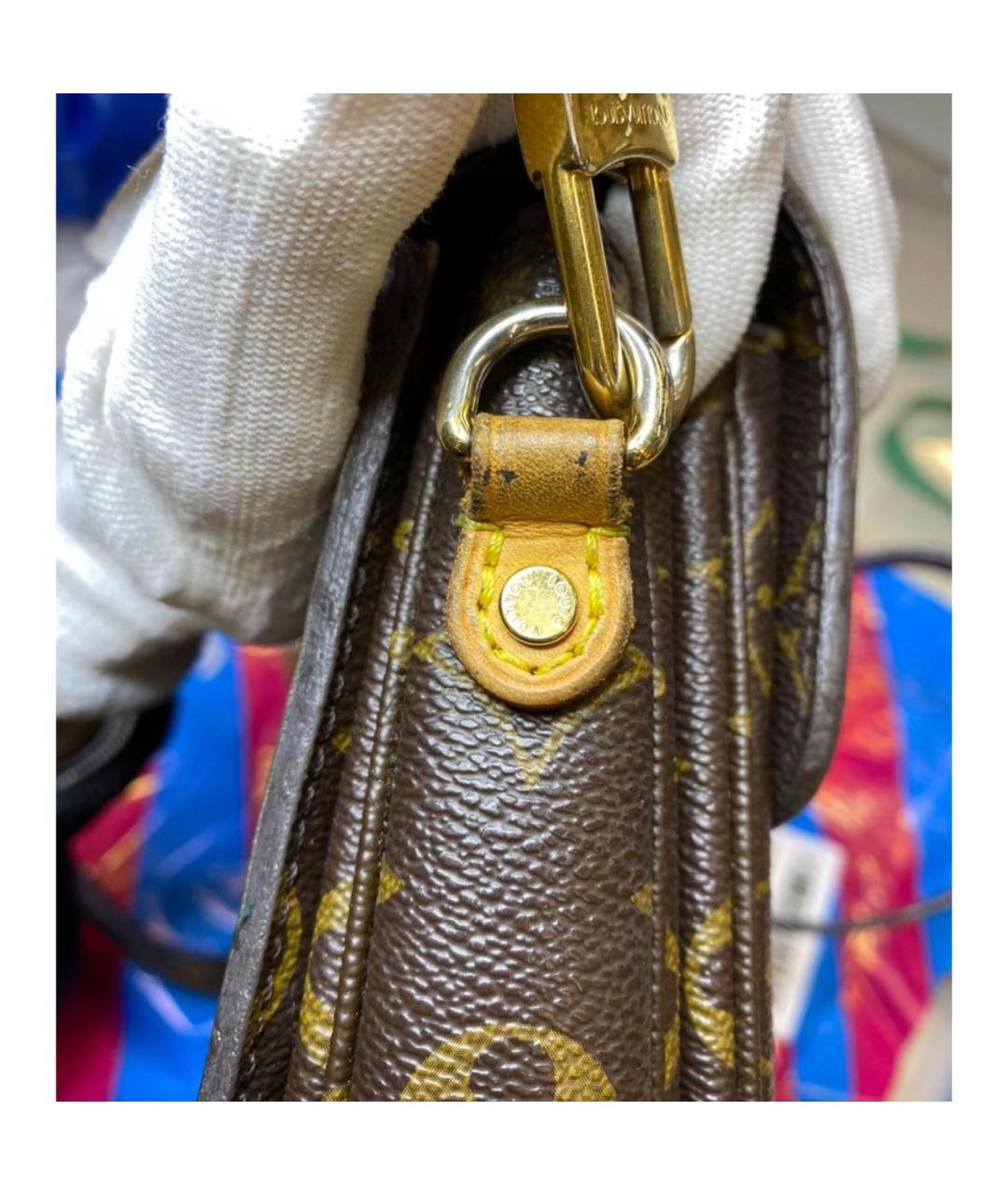 LOUIS VUITTON Коричневая сумка через плечо, фото 7
