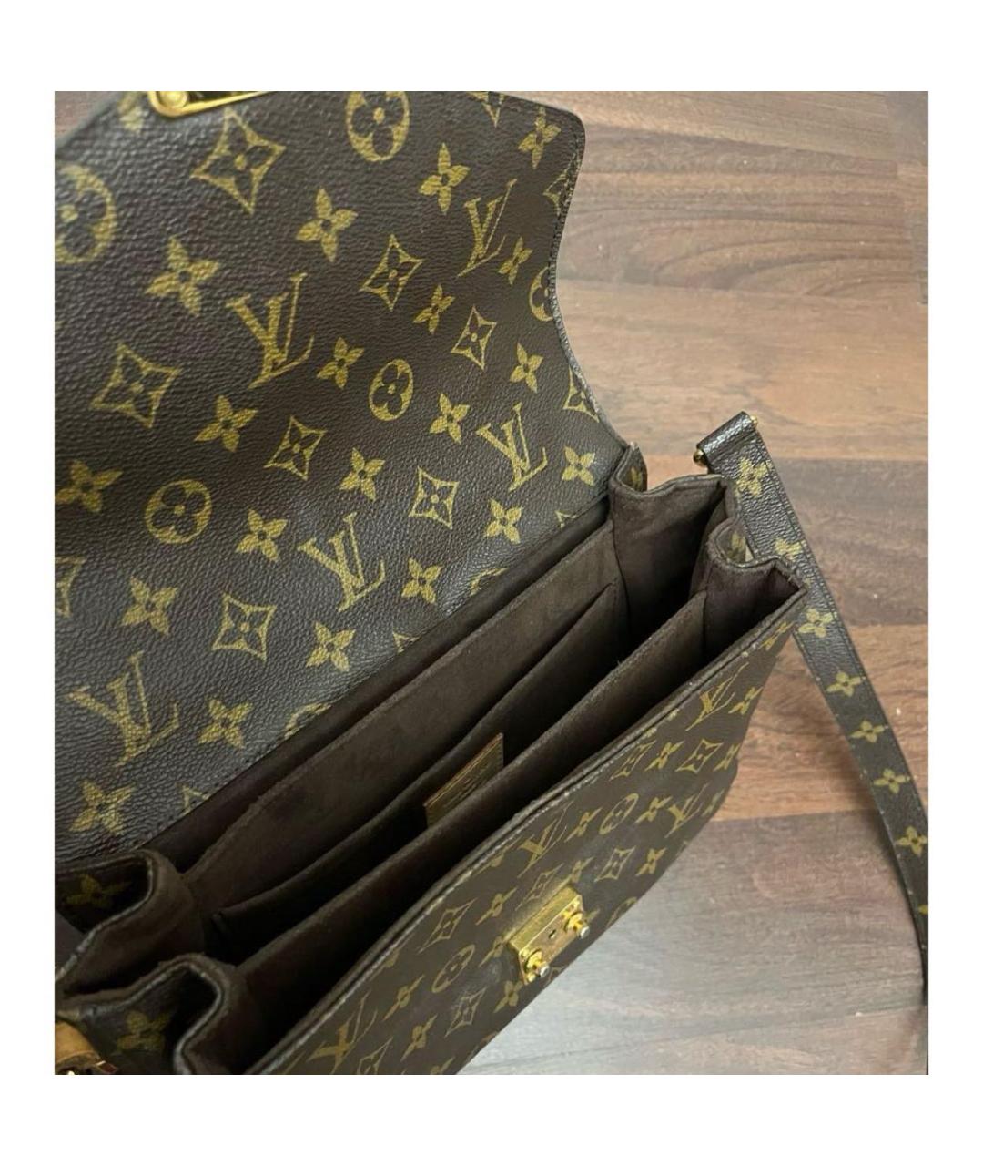 LOUIS VUITTON Коричневая сумка через плечо, фото 4