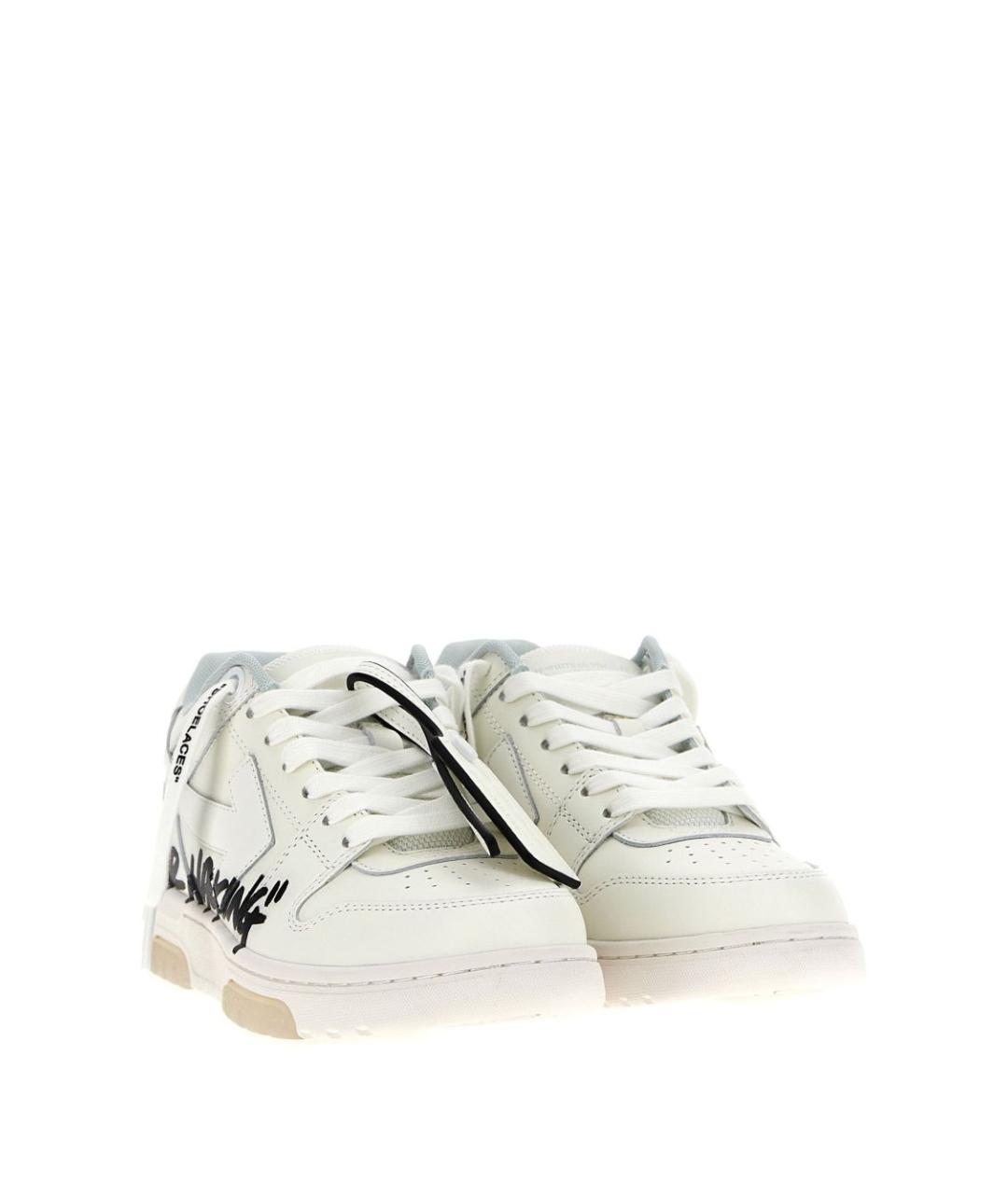 OFF-WHITE Белые кроссовки, фото 3
