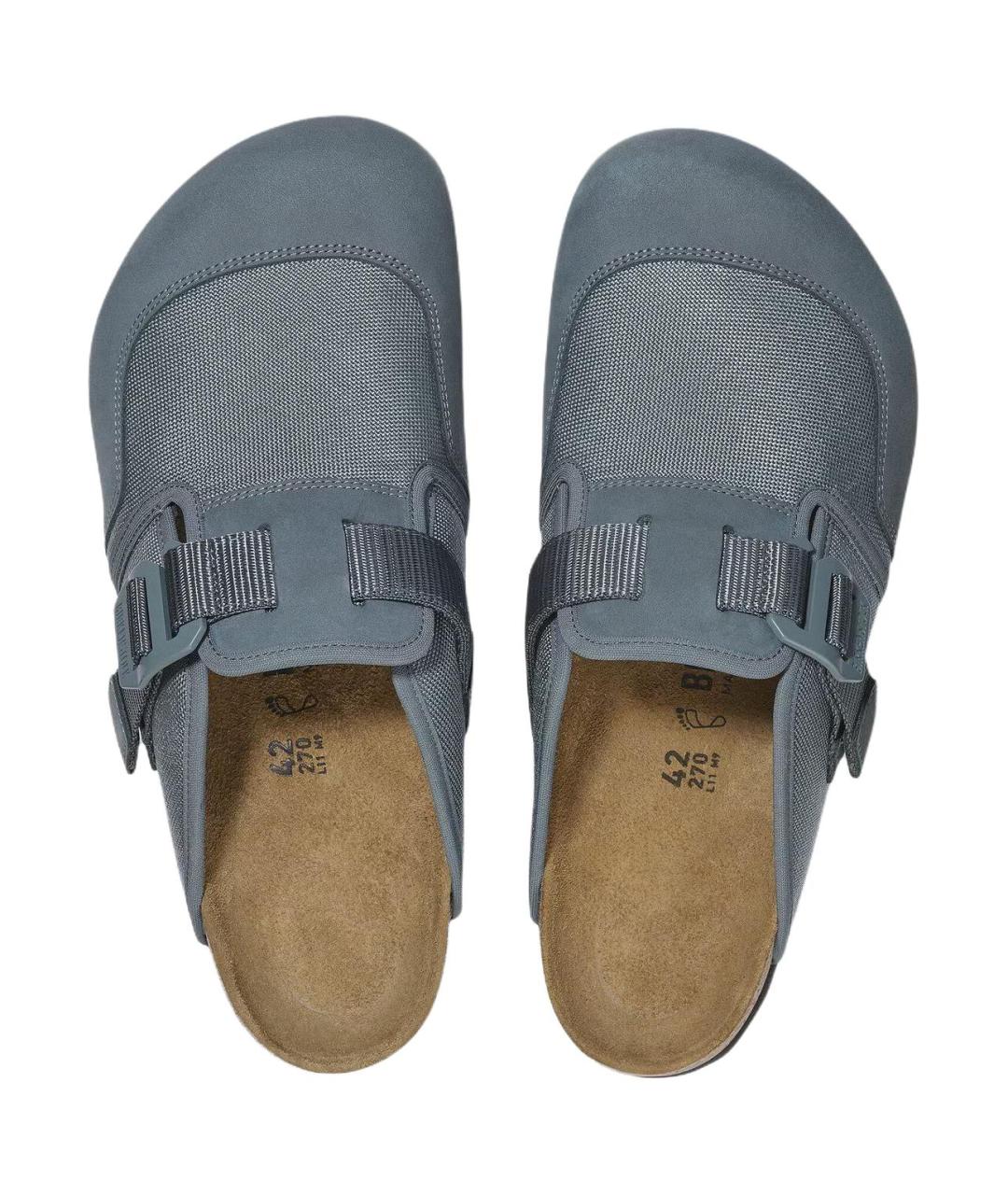 BIRKENSTOCK Серые текстильные сандалии, фото 4
