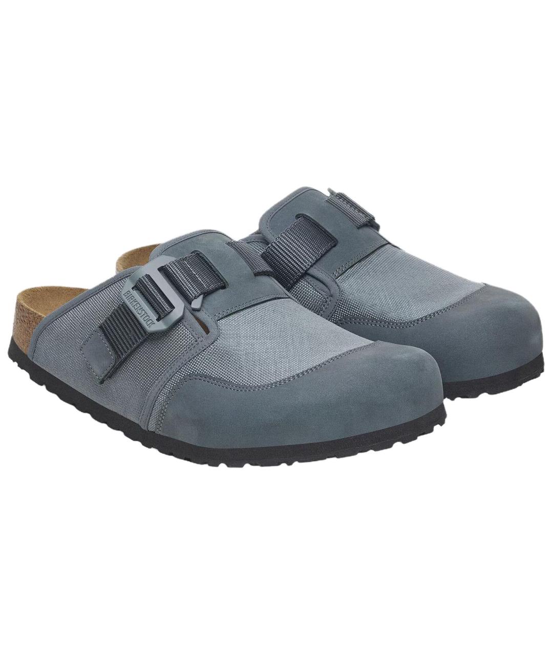 BIRKENSTOCK Серые текстильные сандалии, фото 3