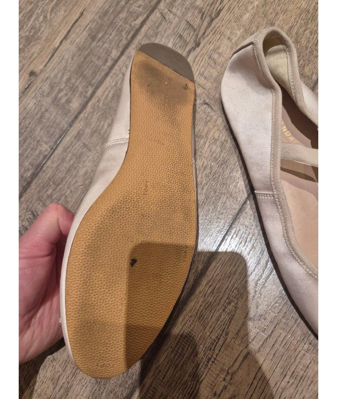 LOEFFLER RANDALL Бежевые текстильные балетки, фото 3