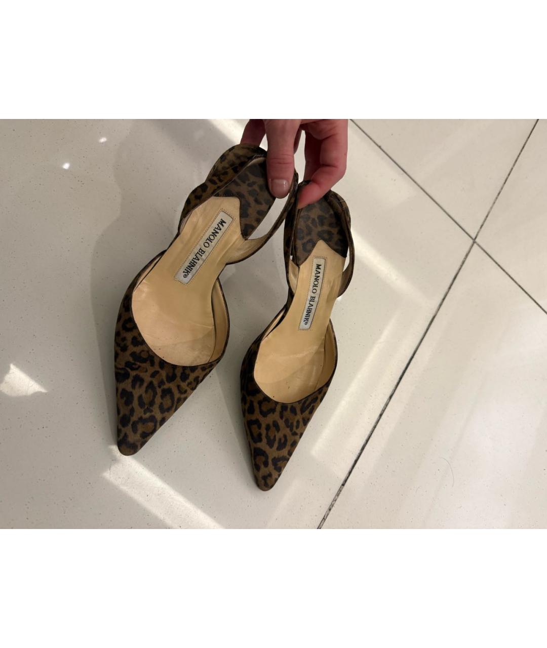 MANOLO BLAHNIK Мульти туфли, фото 4
