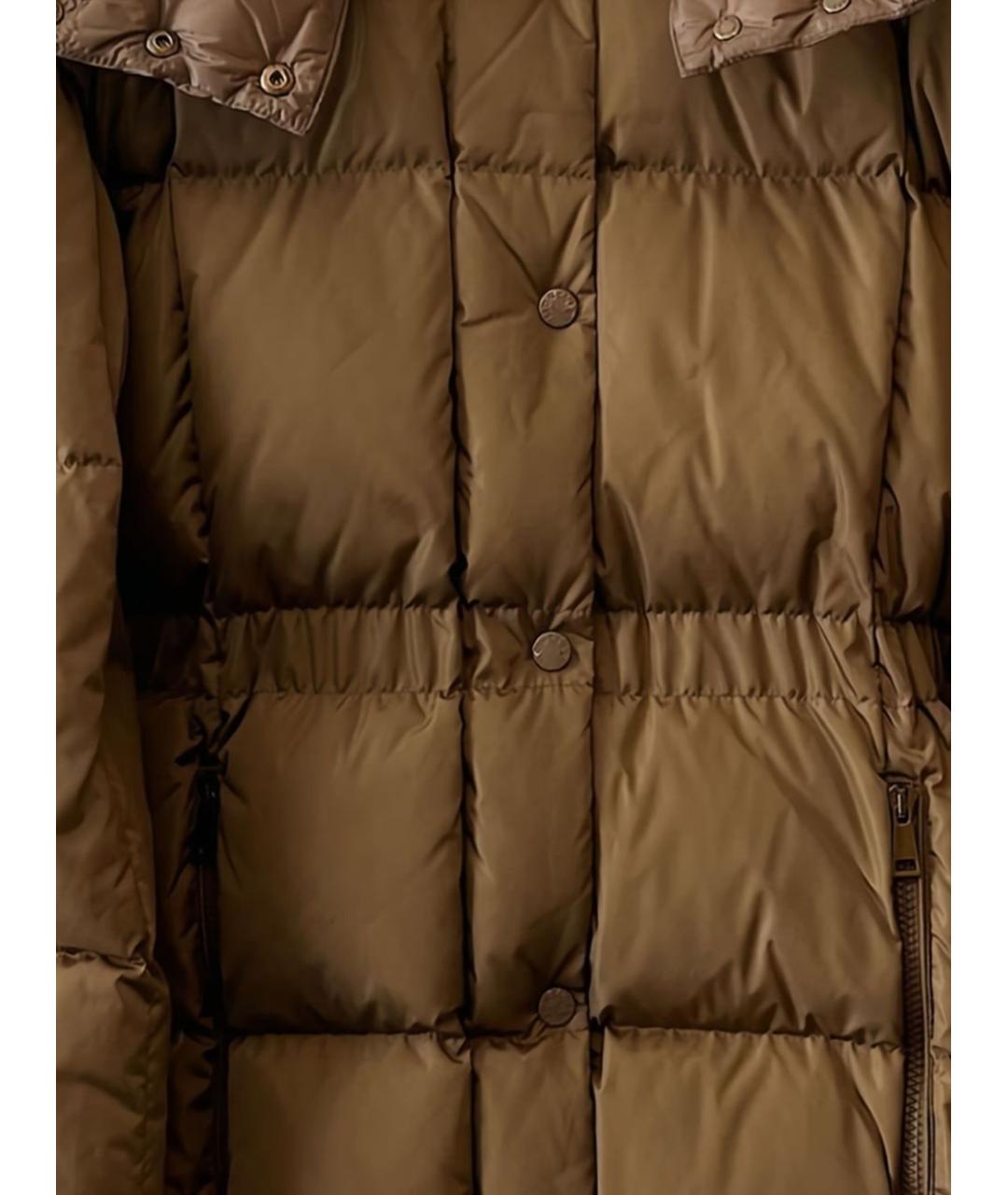 MONCLER Коричневая полиамидовая куртка, фото 2
