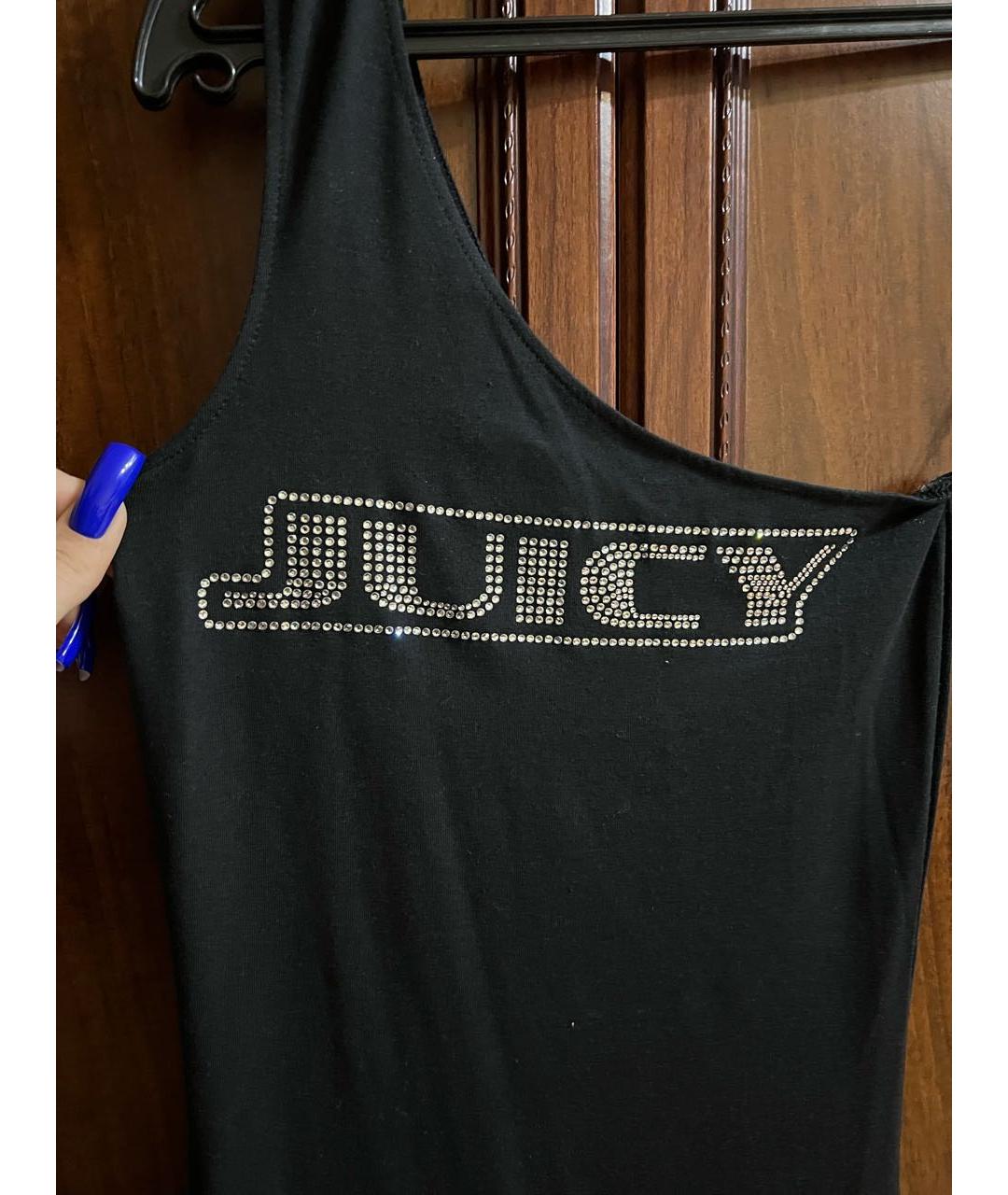 JUICY COUTURE Черное полиэстеровое вечернее платье, фото 5