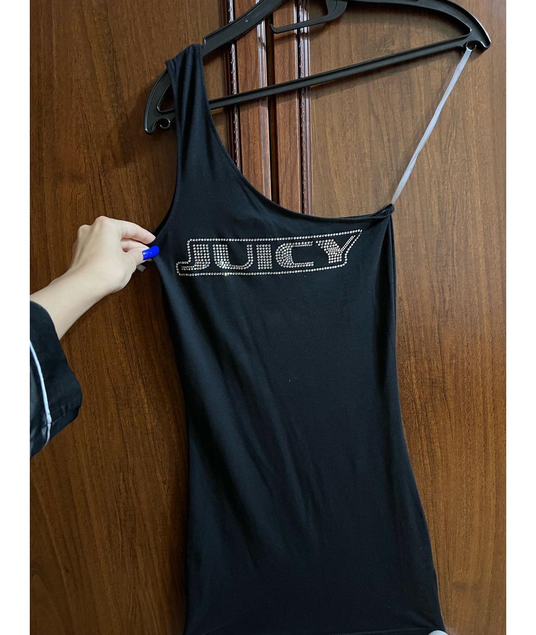 JUICY COUTURE Черное полиэстеровое вечернее платье, фото 6