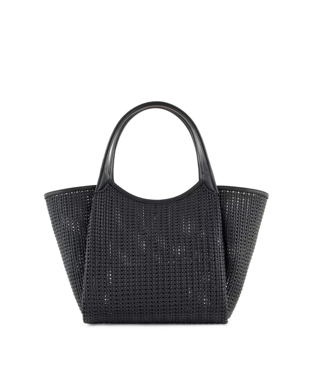 EMPORIO ARMANI Черная синтетическая сумка тоут, фото 6