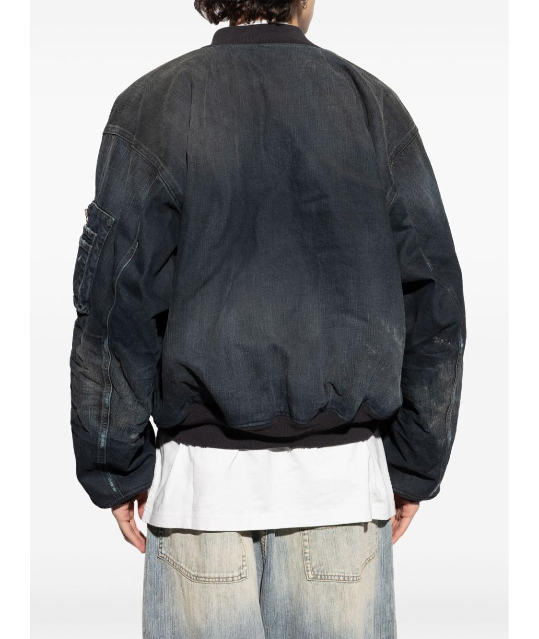 BALENCIAGA Черная хлопковая куртка, фото 3