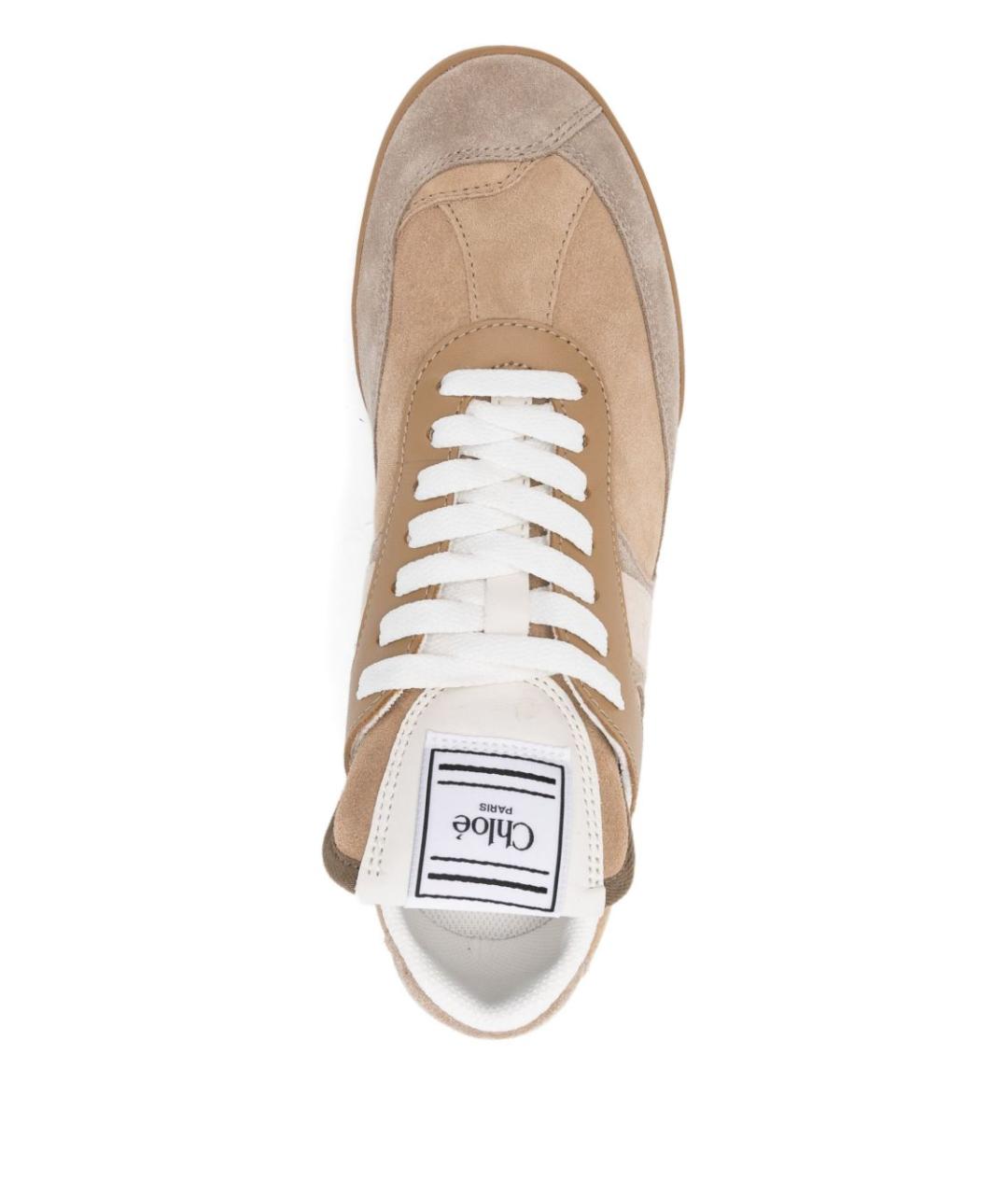 CHLOE Бежевые кроссовки, фото 3
