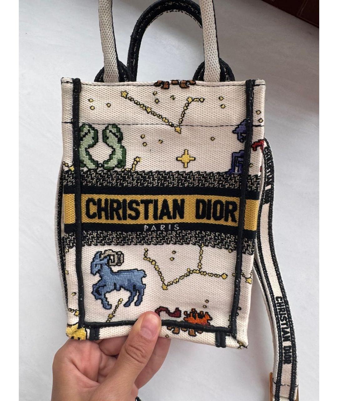CHRISTIAN DIOR Мульти жаккардовая сумка через плечо, фото 9