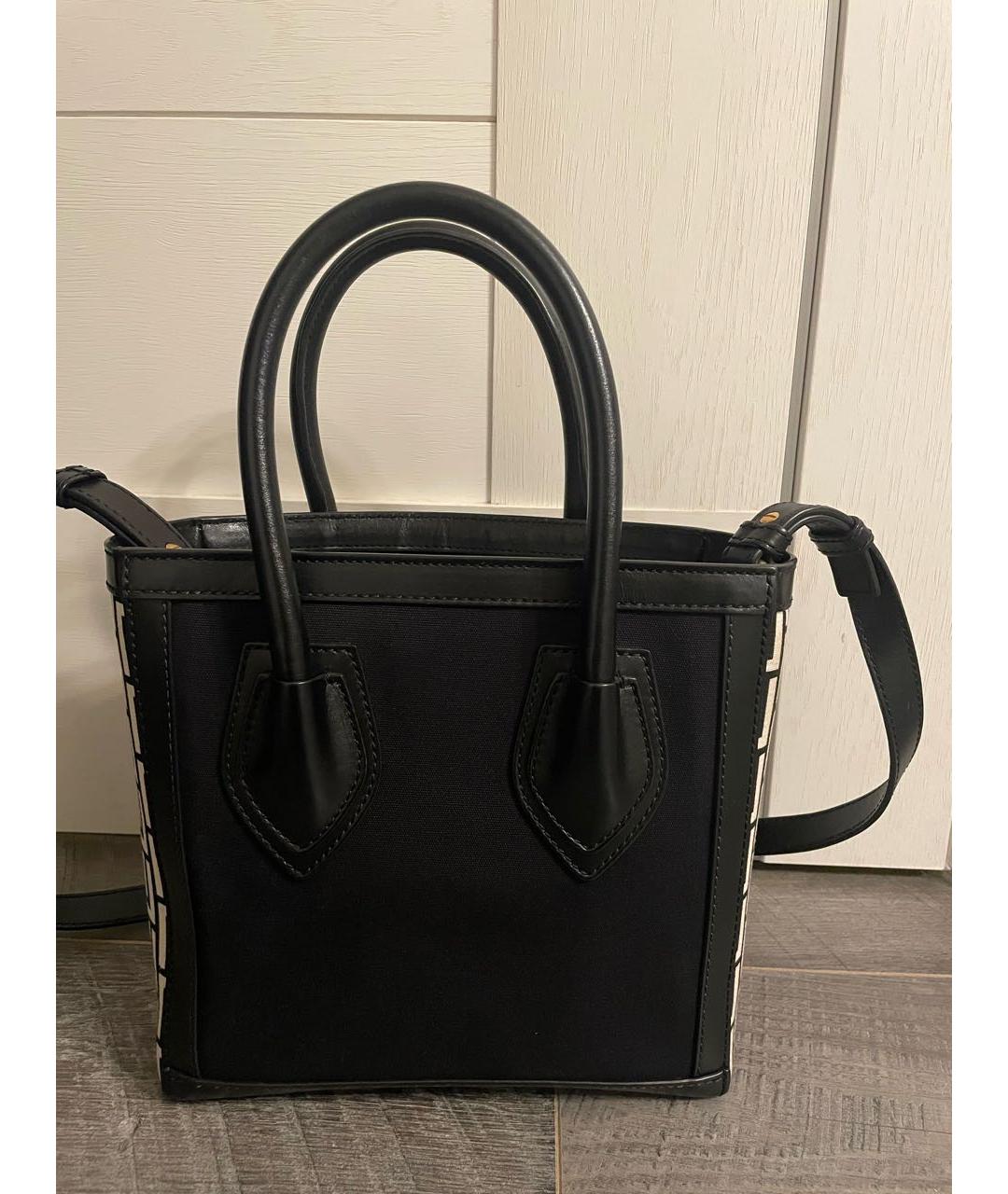 BALMAIN Черная хлопковая сумка тоут, фото 3
