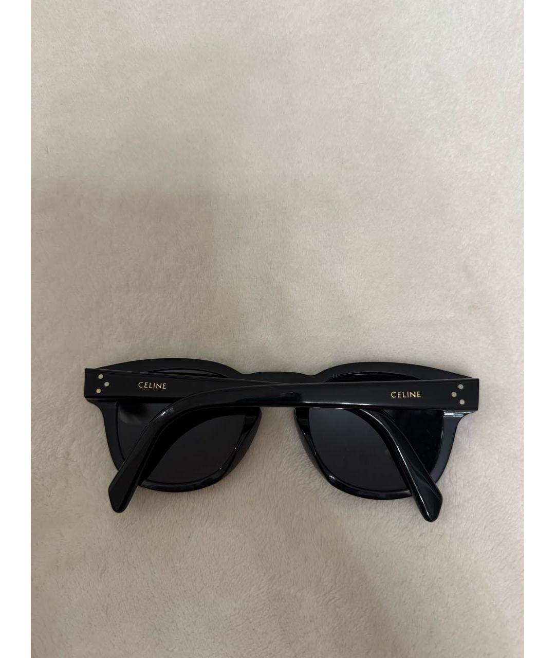 CELINE Черные пластиковые солнцезащитные очки, фото 3