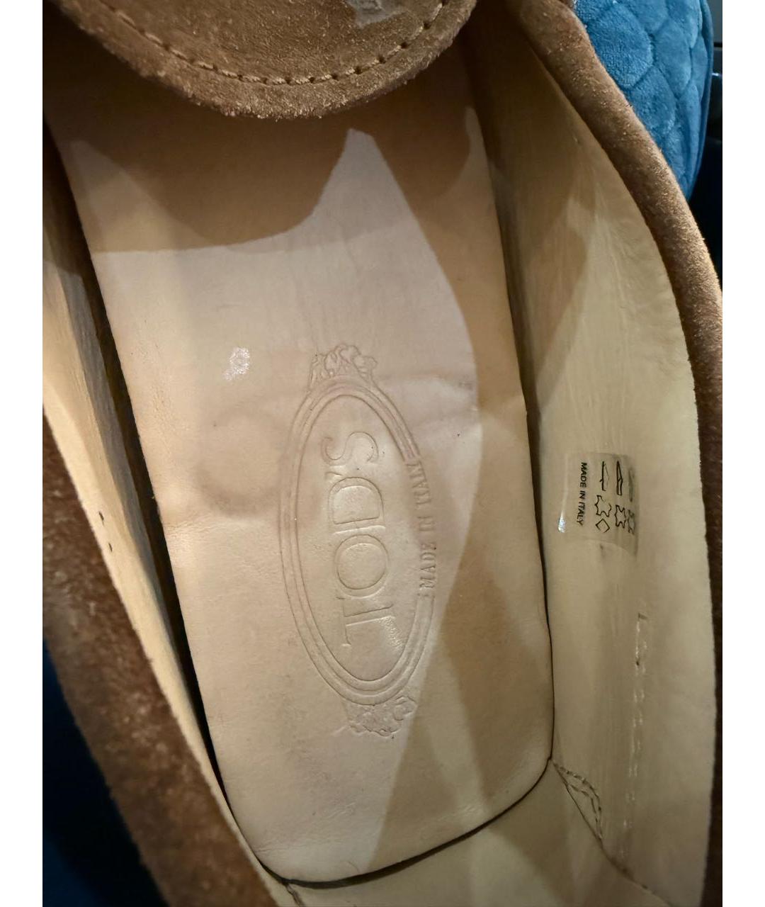 TOD'S Замшевые мокасины, фото 5