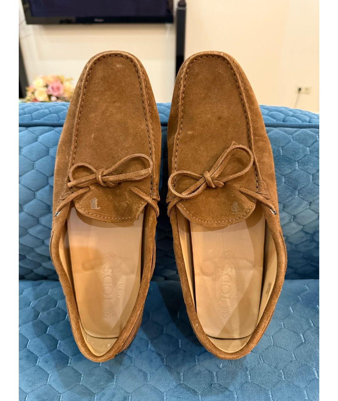 TOD'S Замшевые мокасины, фото 4