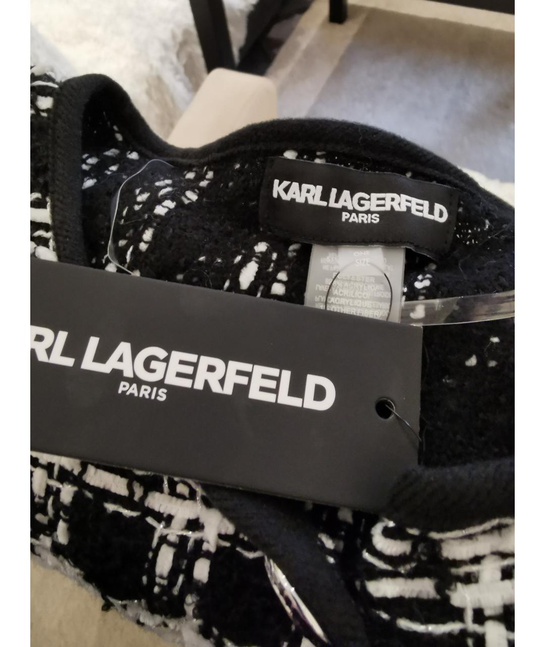 KARL LAGERFELD Черный полиэстеровый джемпер / свитер, фото 2
