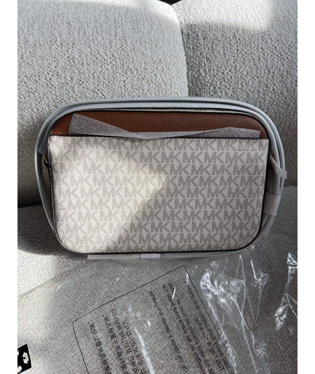 MICHAEL KORS Бежевая сумка через плечо, фото 4