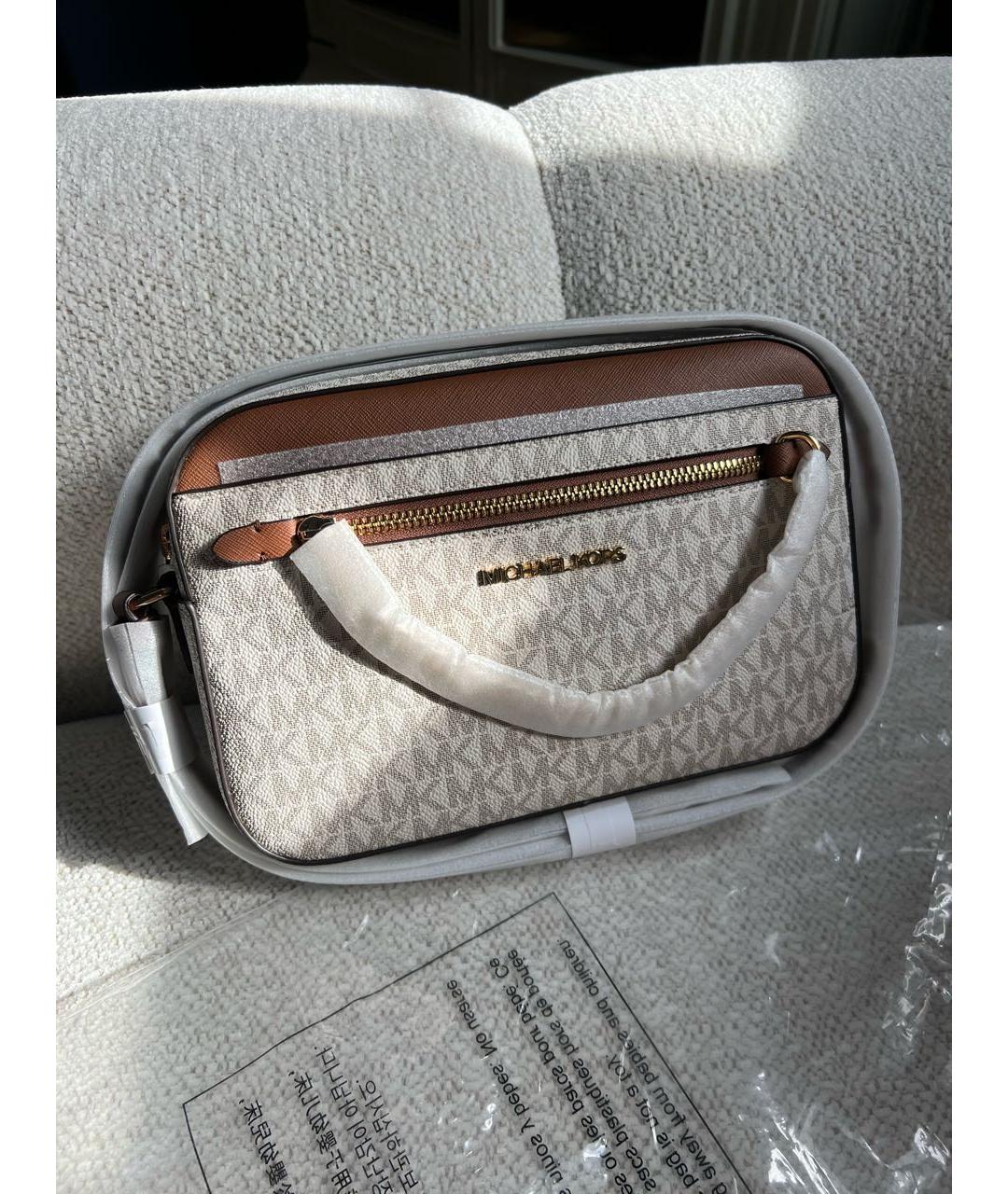 MICHAEL KORS Бежевая сумка через плечо, фото 2