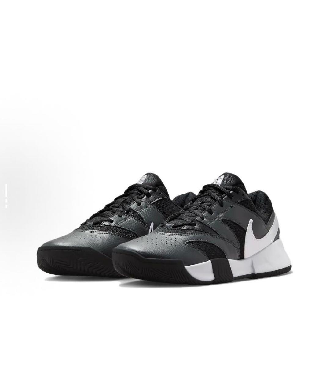 NIKE Черные текстильные низкие кроссовки / кеды, фото 3