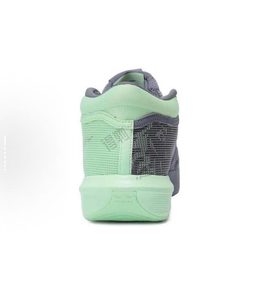 NIKE Зеленые текстильные высокие кроссовки / кеды, фото 3