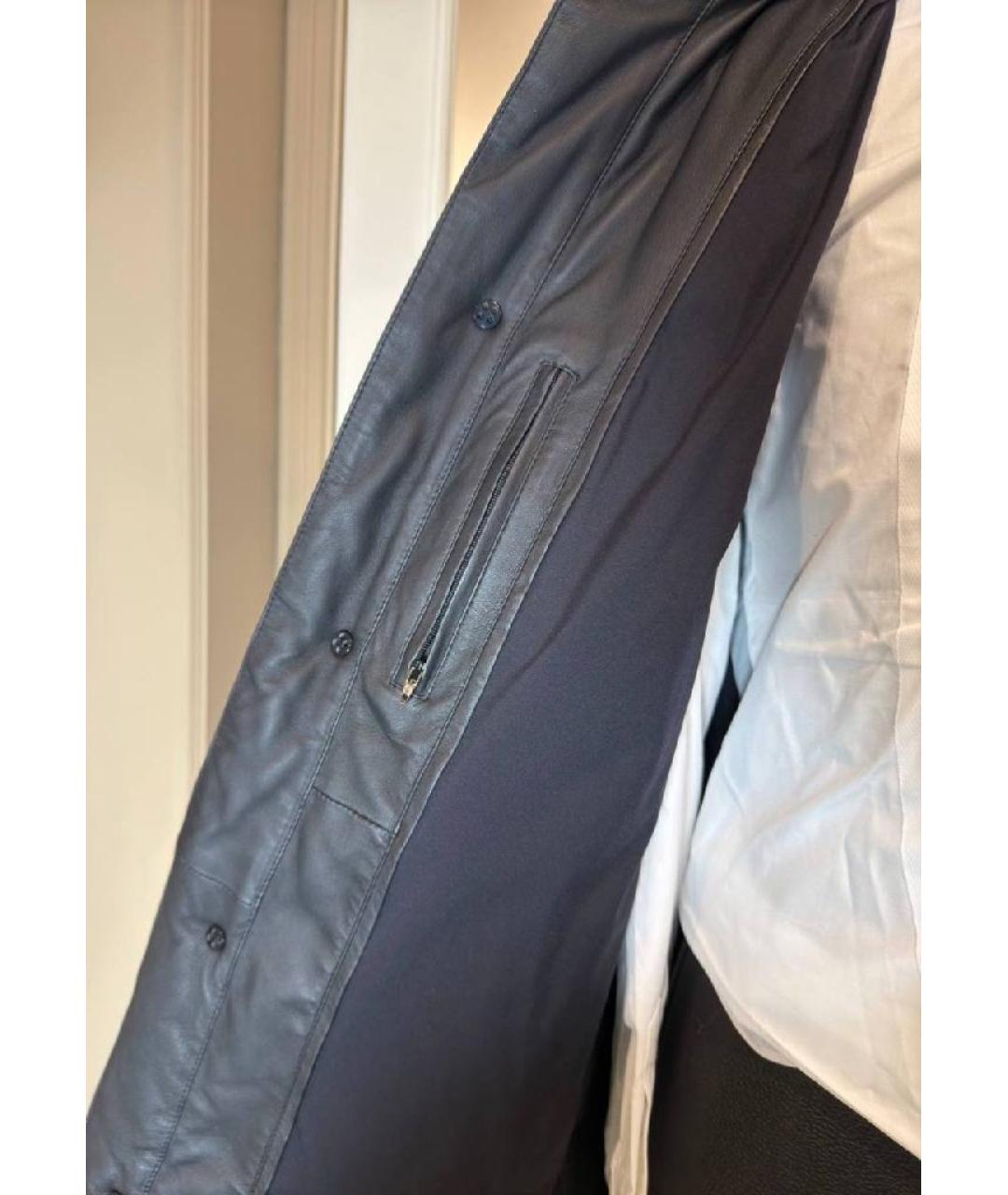 MISSONI Черный кожаный пуховик, фото 6