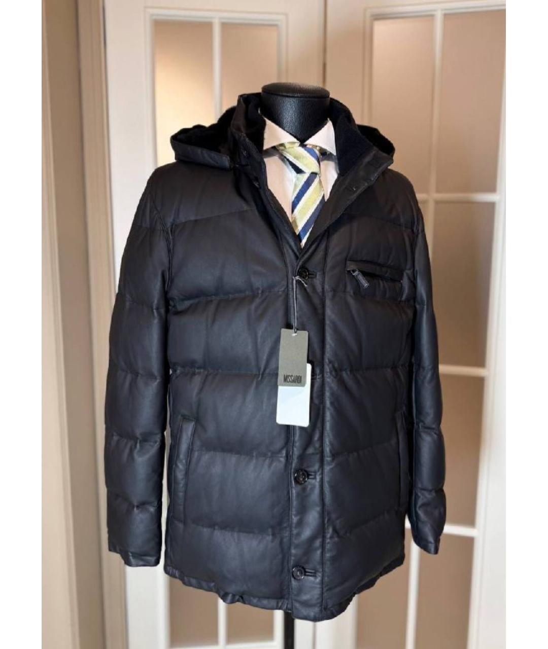 MISSONI Черный кожаный пуховик, фото 8