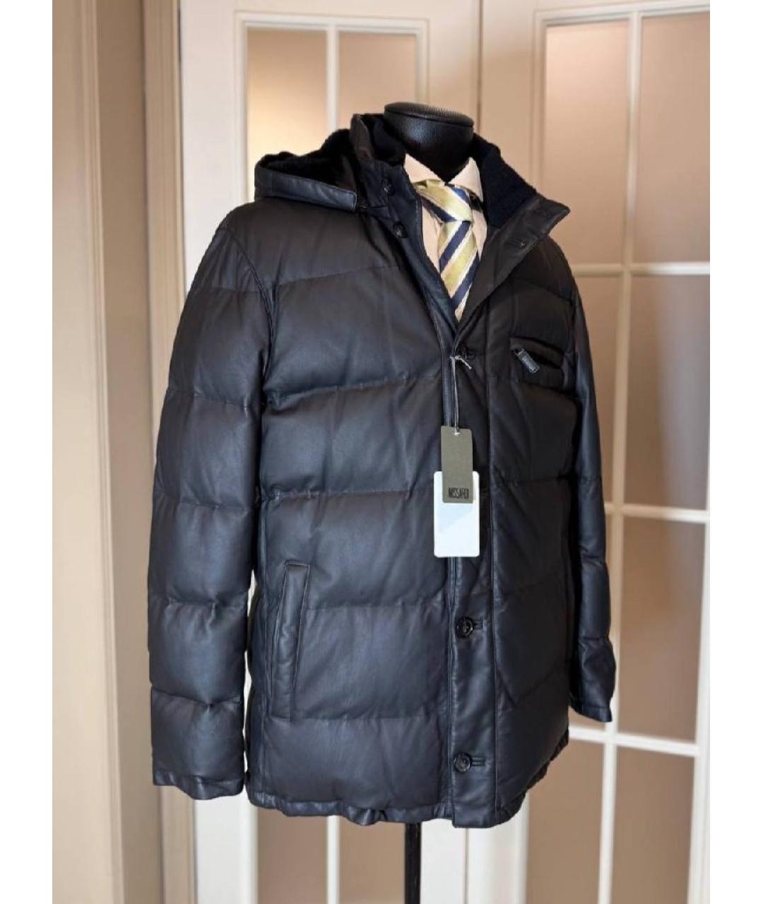 MISSONI Черный кожаный пуховик, фото 7