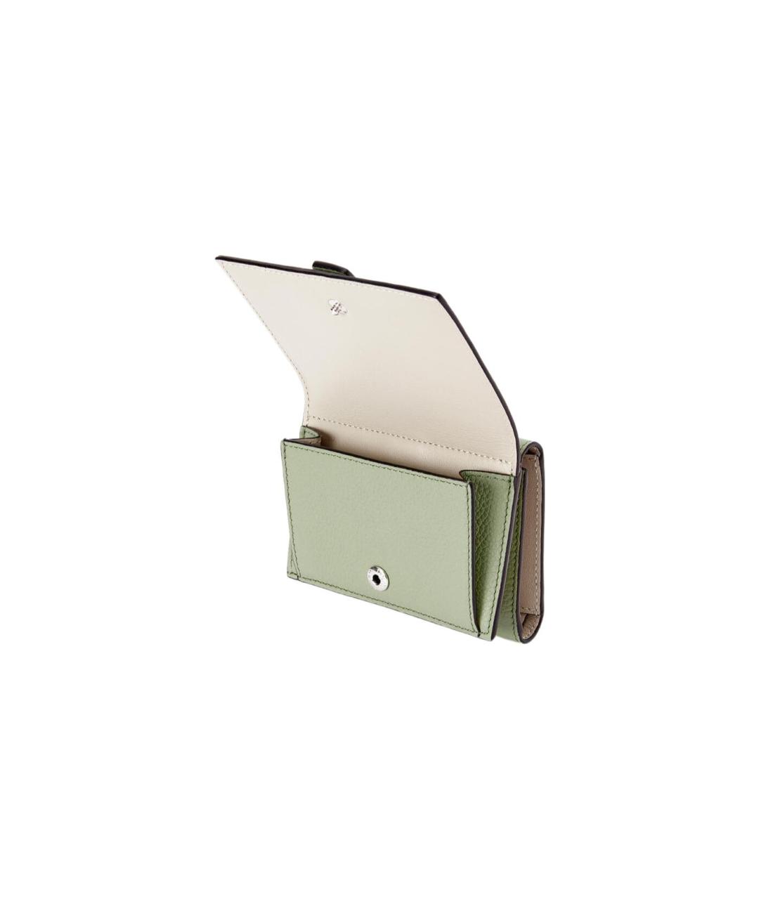 LOEWE Салатовый кожаный кошелек, фото 3
