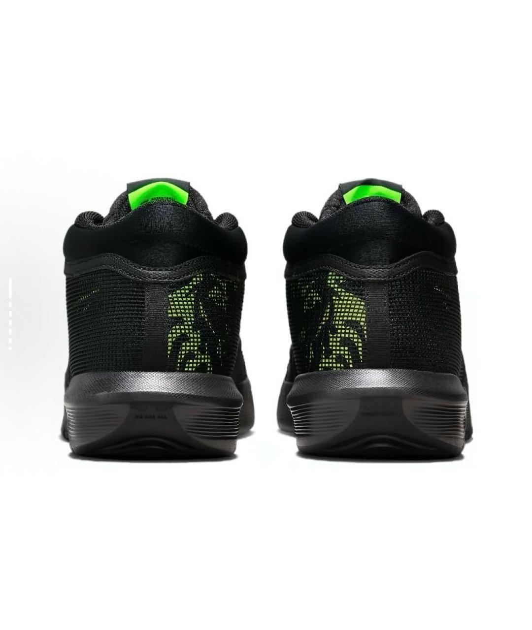 NIKE Черные текстильные высокие кроссовки / кеды, фото 5