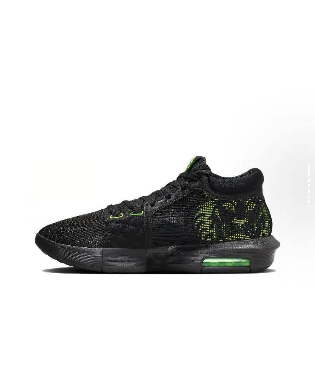 NIKE Черные текстильные высокие кроссовки / кеды, фото 2