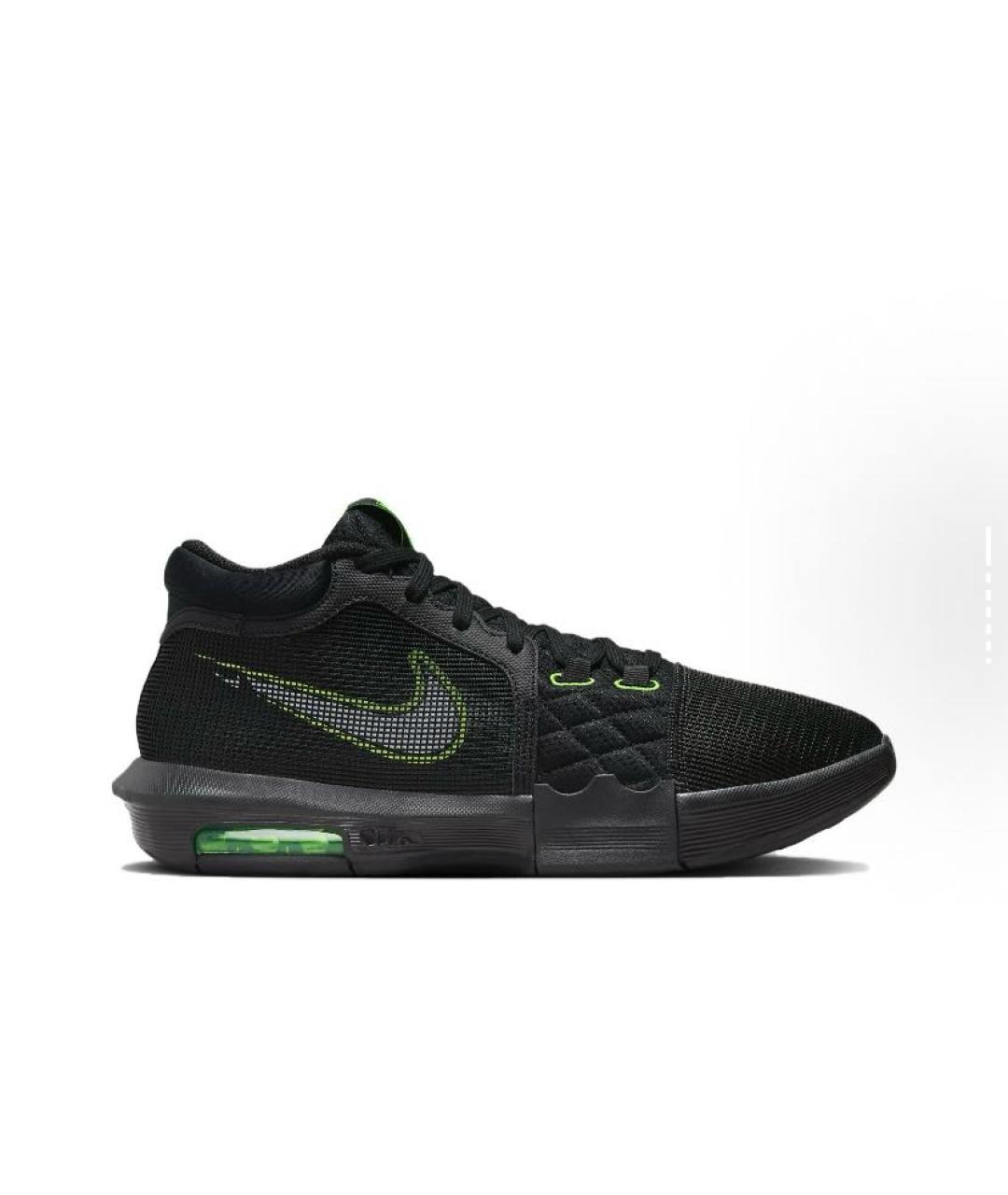 NIKE Черные текстильные высокие кроссовки / кеды, фото 7