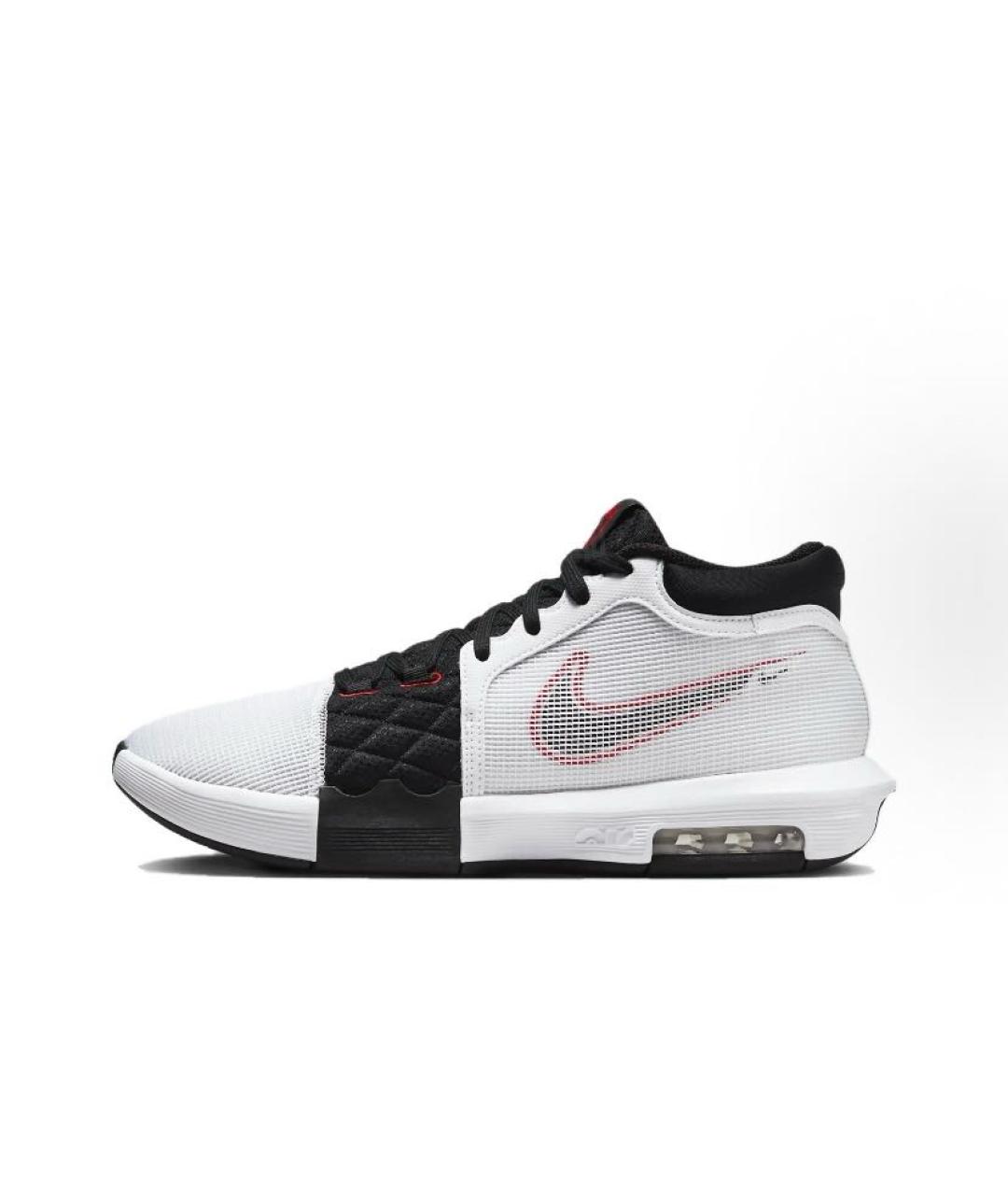 NIKE Белые текстильные высокие кроссовки / кеды, фото 2