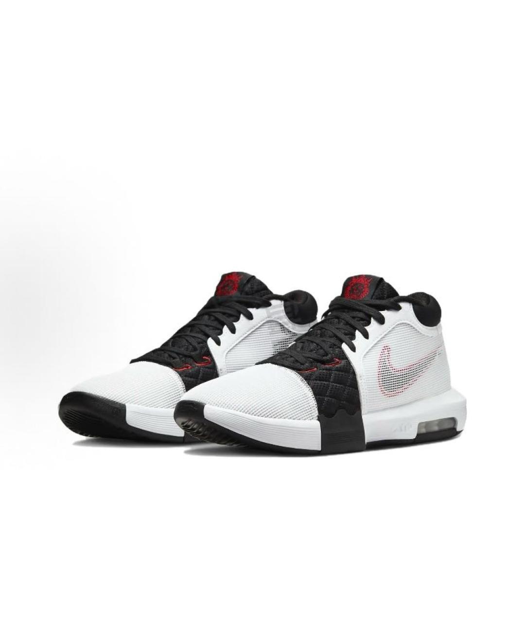 NIKE Белые текстильные высокие кроссовки / кеды, фото 3