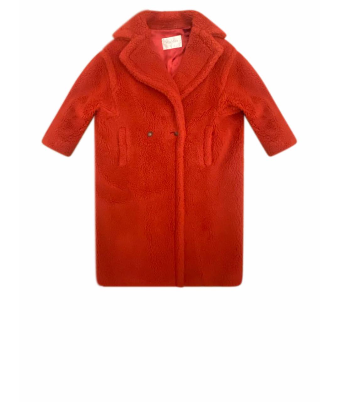 MAX MARA Красная шелковая шуба, фото 1