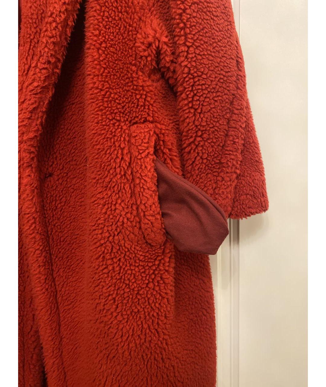 MAX MARA Красная шелковая шуба, фото 7