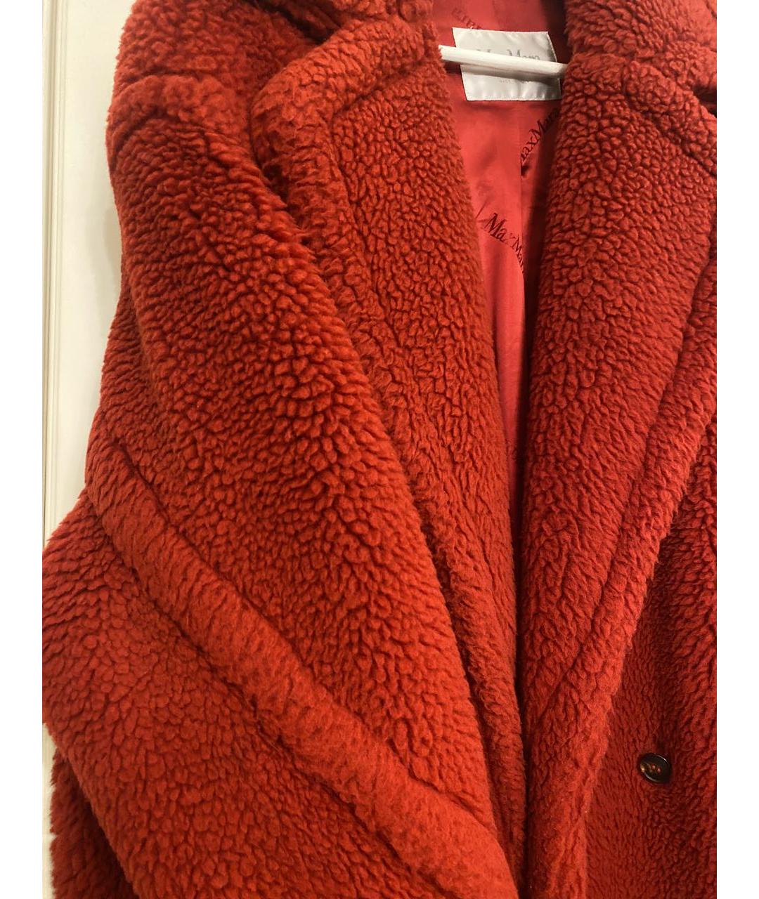 MAX MARA Красная шелковая шуба, фото 8