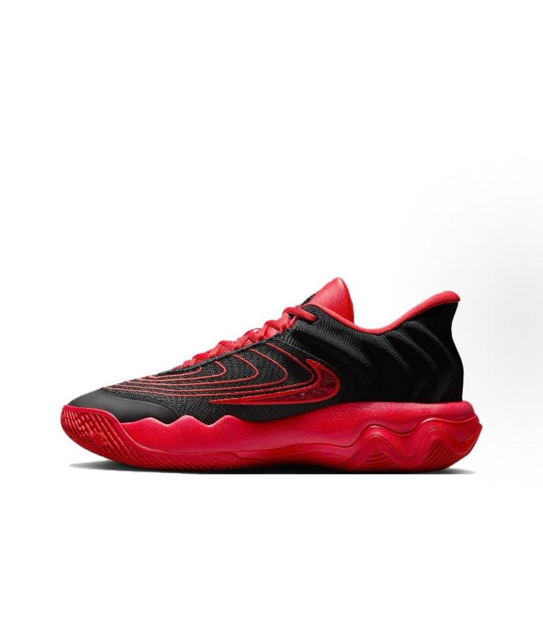 NIKE Красные текстильные высокие кроссовки / кеды, фото 2