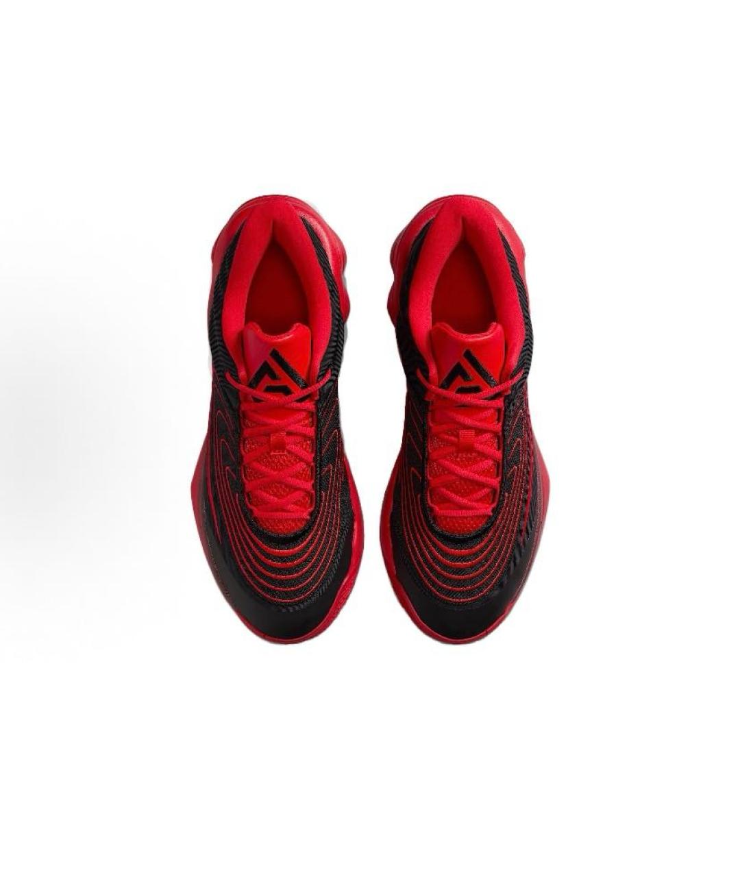 NIKE Красные текстильные высокие кроссовки / кеды, фото 4