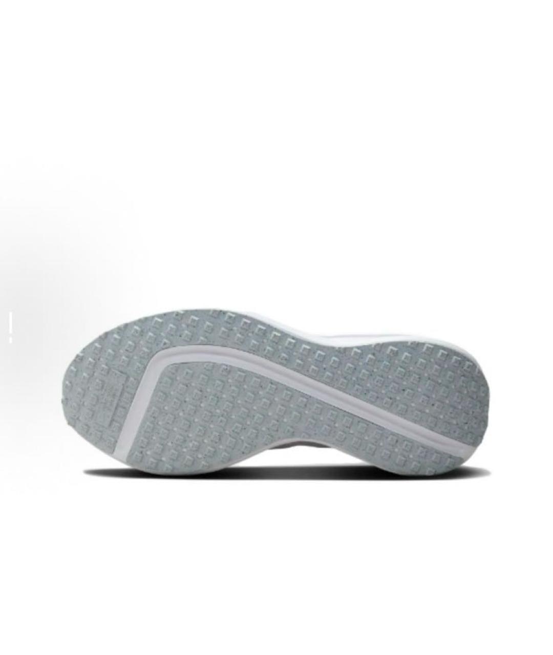 NIKE Белые текстильные низкие кроссовки / кеды, фото 6