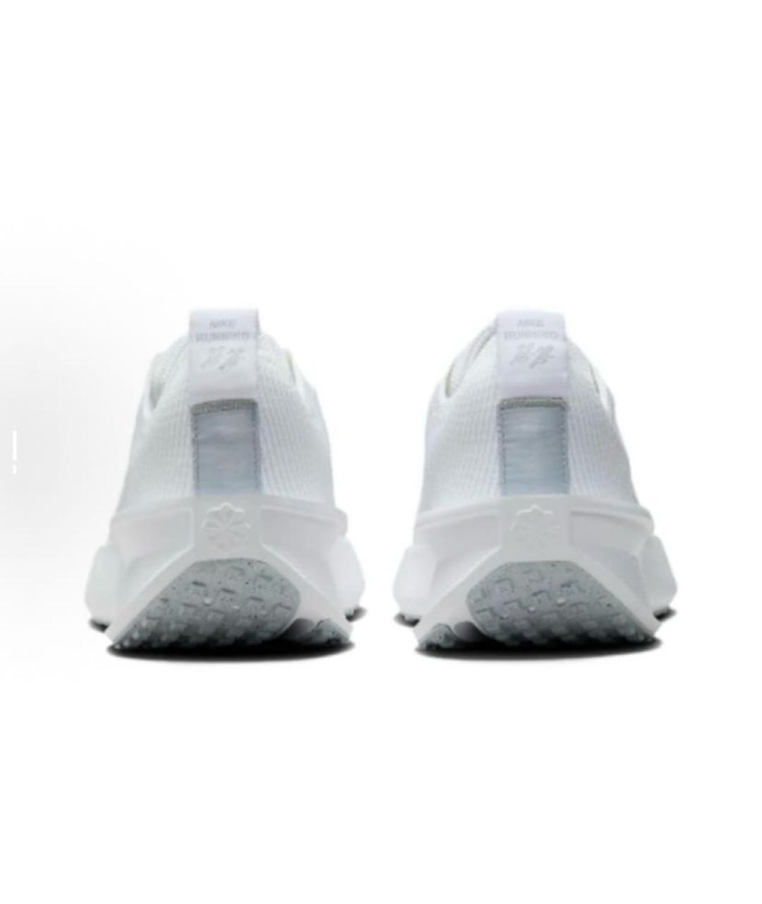 NIKE Белые текстильные низкие кроссовки / кеды, фото 5