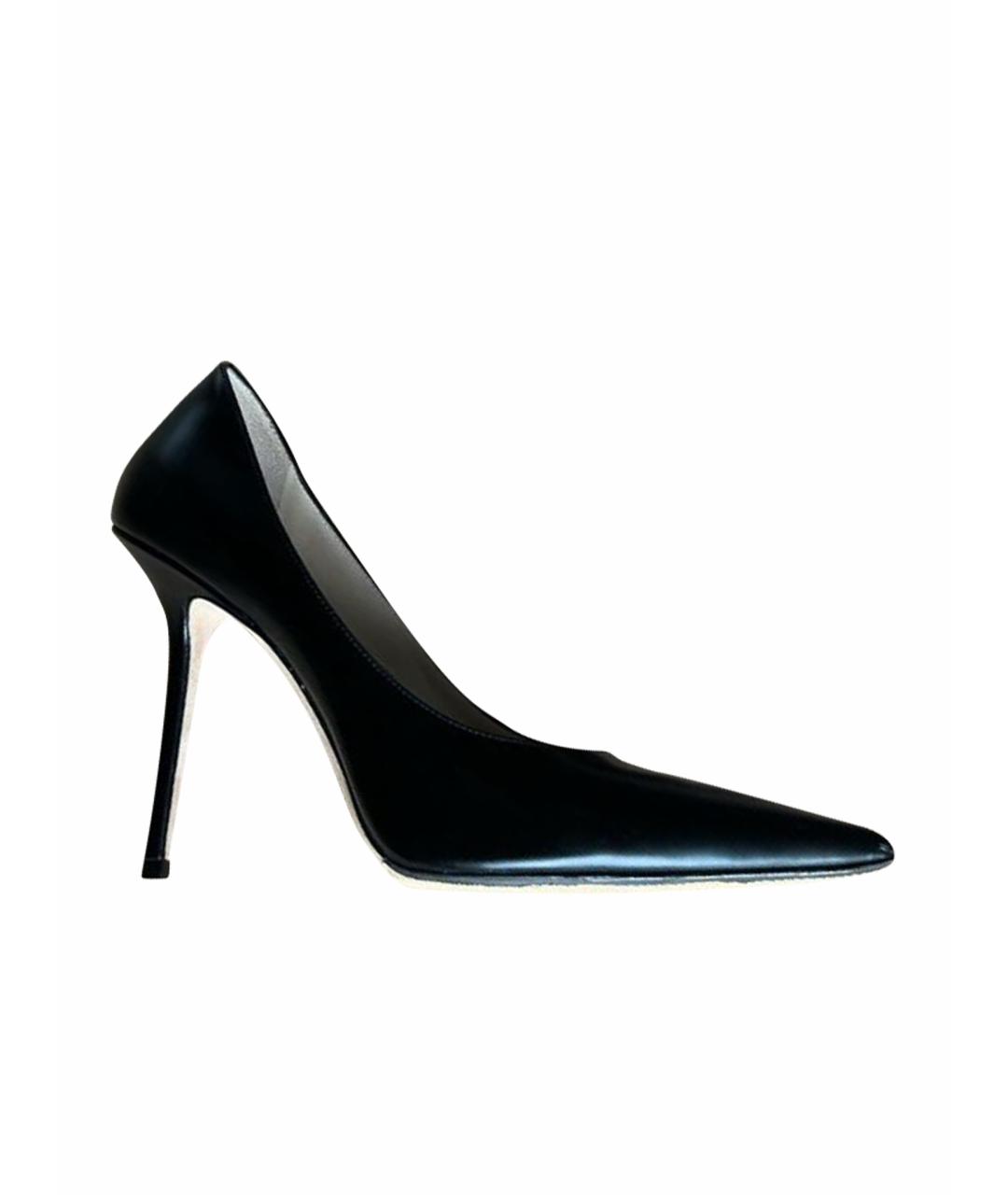 JIMMY CHOO Черные кожаные туфли, фото 1