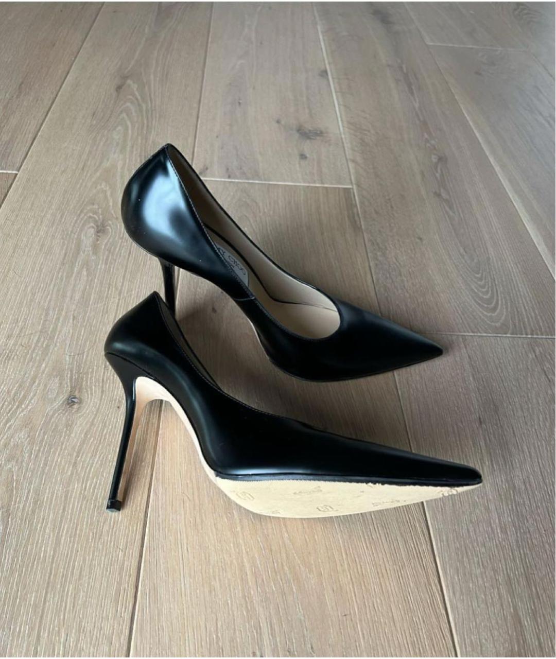 JIMMY CHOO Черные кожаные туфли, фото 6