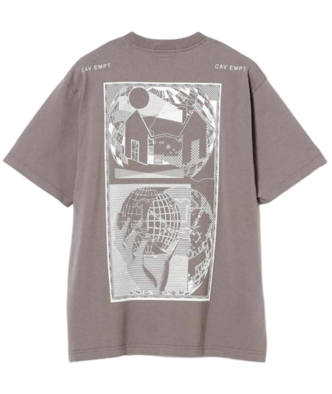 CAV EMPT Антрацитовая хлопковая футболка, фото 2