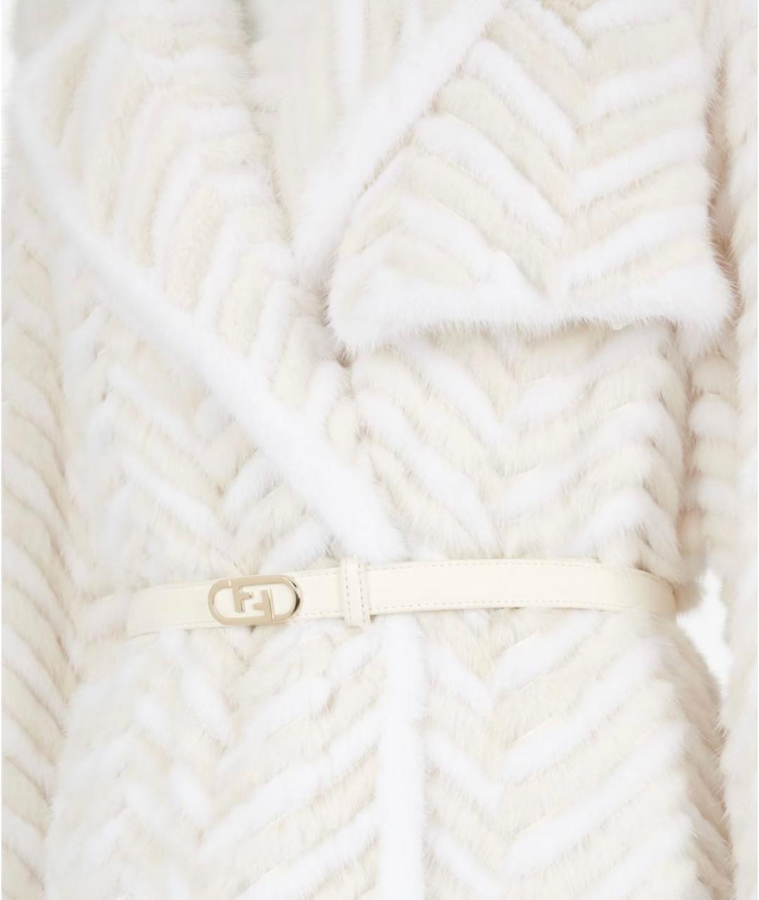 FENDI Белое пальто, фото 3