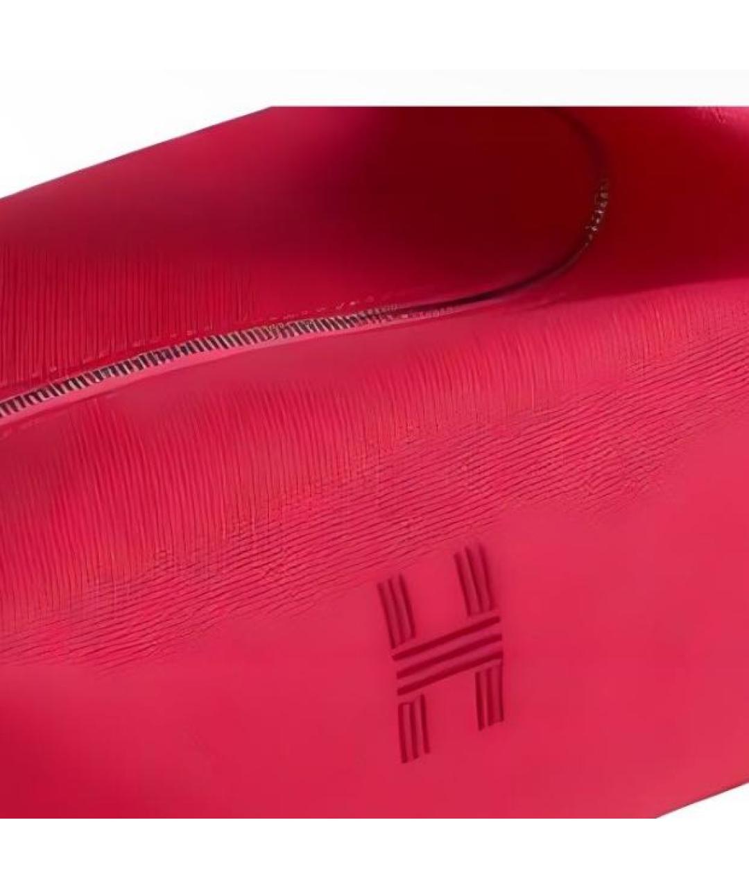 HERMES Фуксия косметичка, фото 3