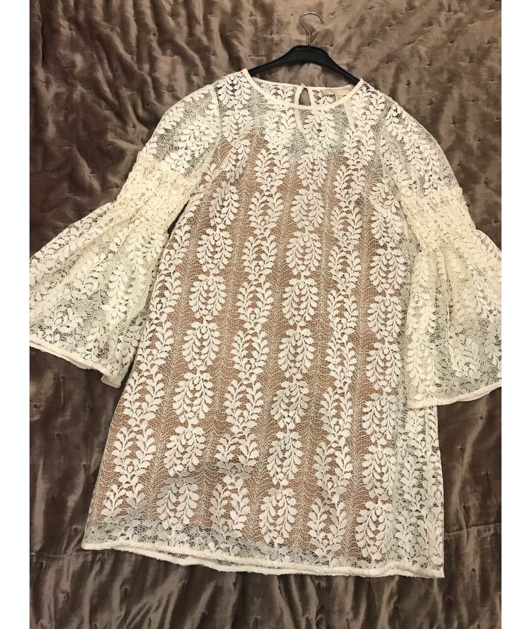 MICHAEL MICHAEL KORS Бежевое полиэстеровое повседневное платье, фото 5