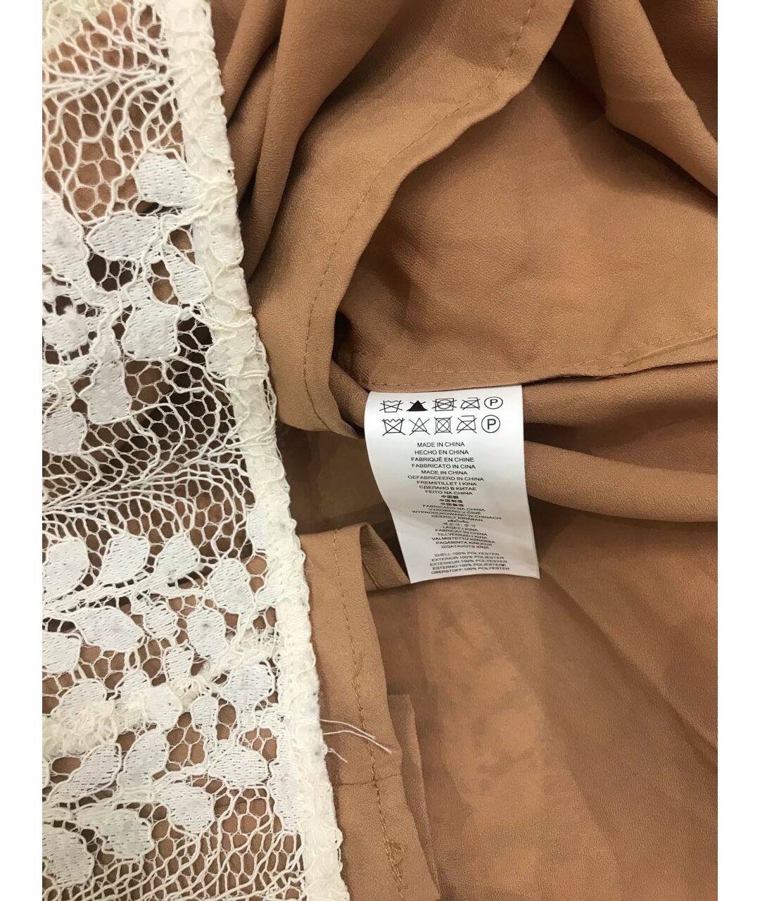 MICHAEL MICHAEL KORS Бежевое полиэстеровое повседневное платье, фото 6