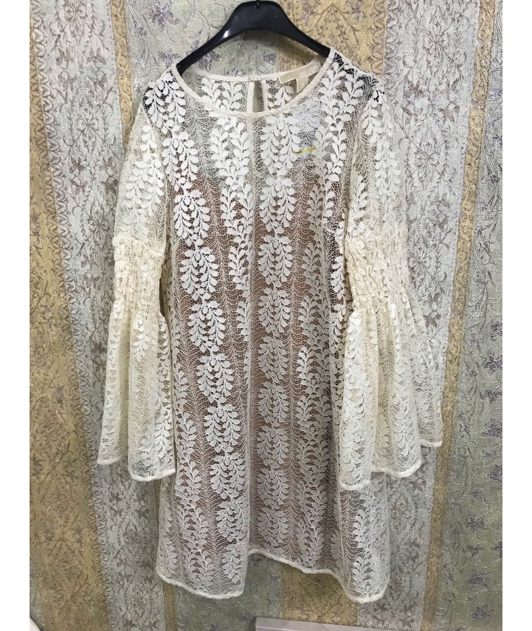 MICHAEL MICHAEL KORS Бежевое полиэстеровое повседневное платье, фото 2